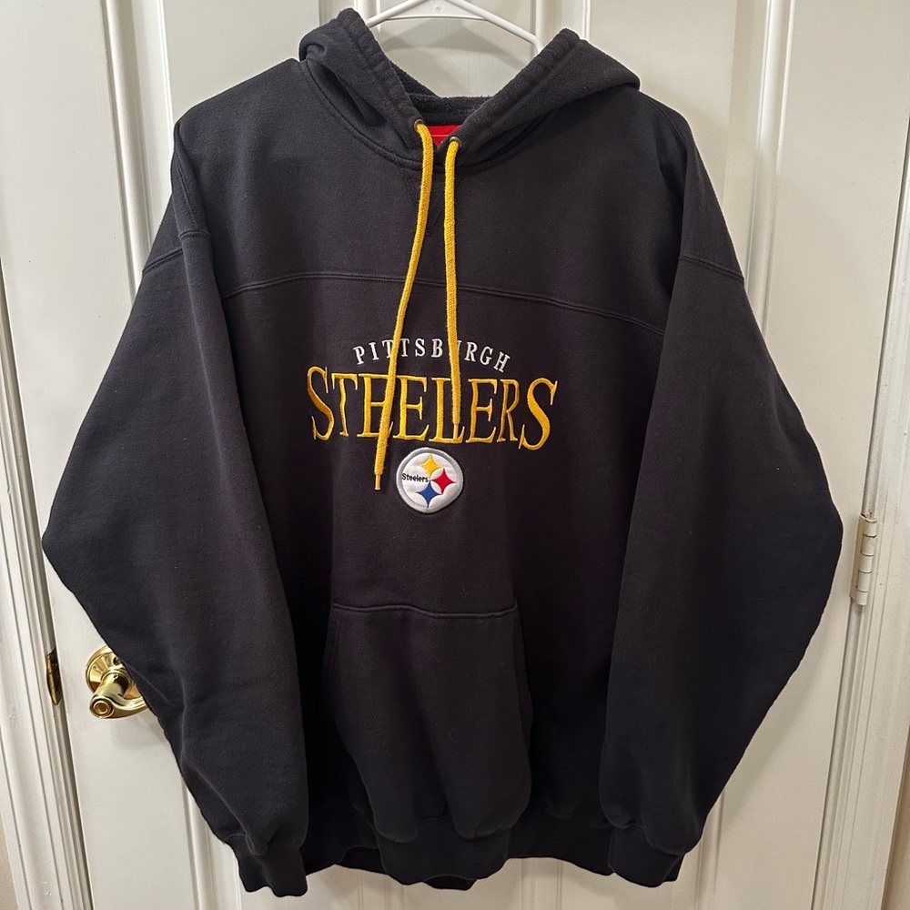 VTG 💎 Pittsburgh Steelers embroidered hoodie